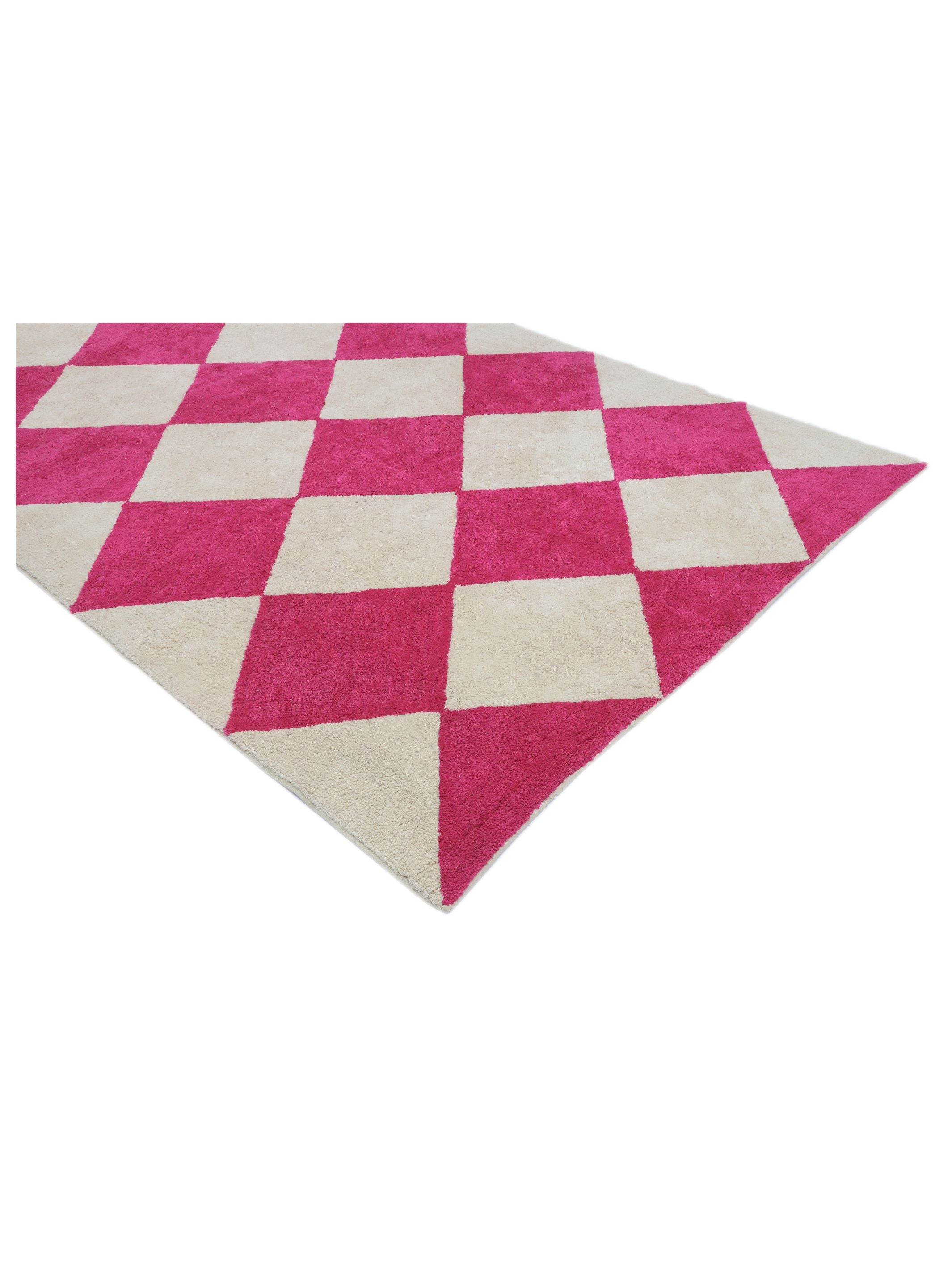 Hot Pink Checker Rug LAST PIECE - 160x230cm