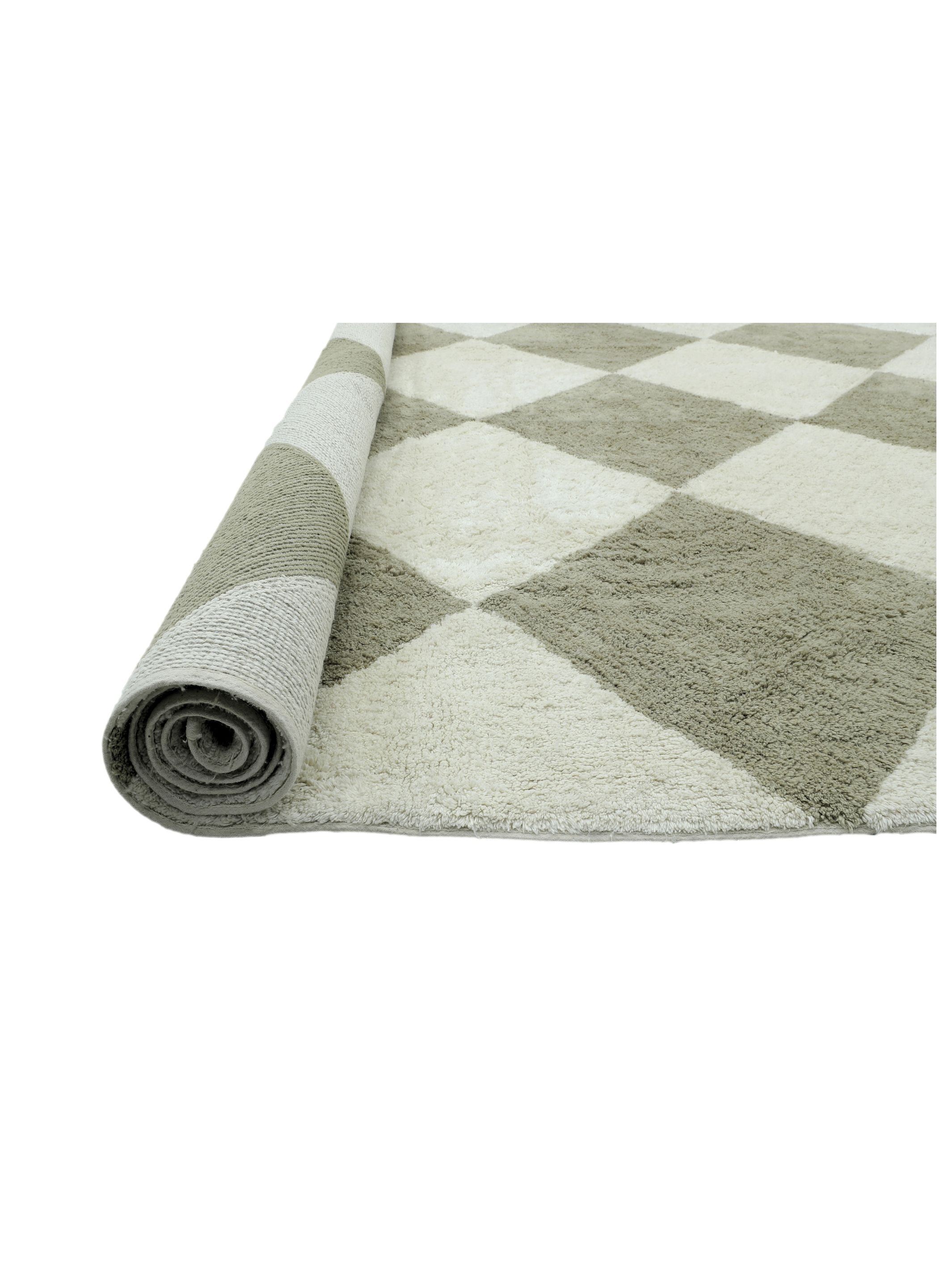 Checker Rug - Taupe