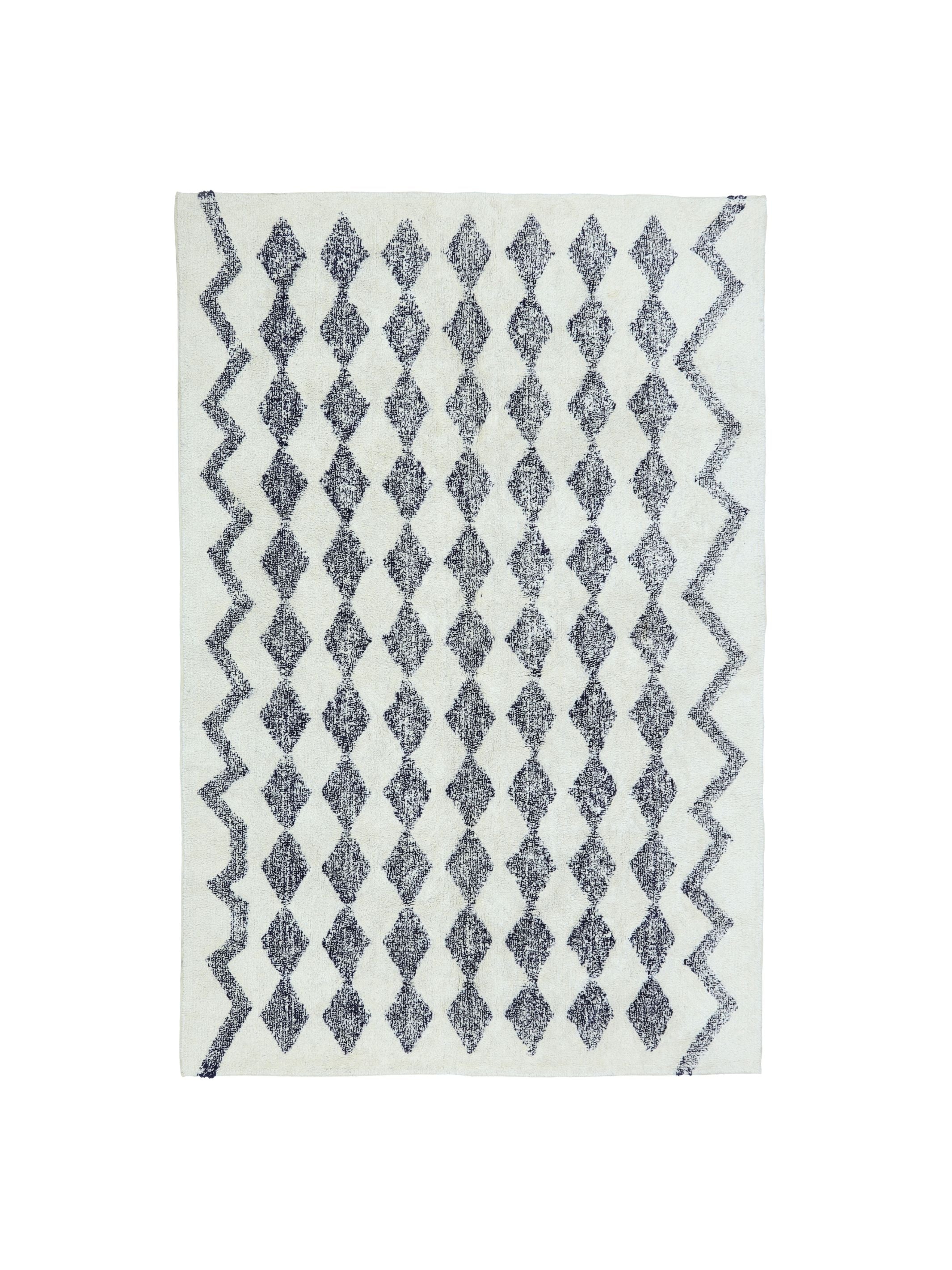 Dark Blue Diamond Rug LAST PIECE - 160x230cm