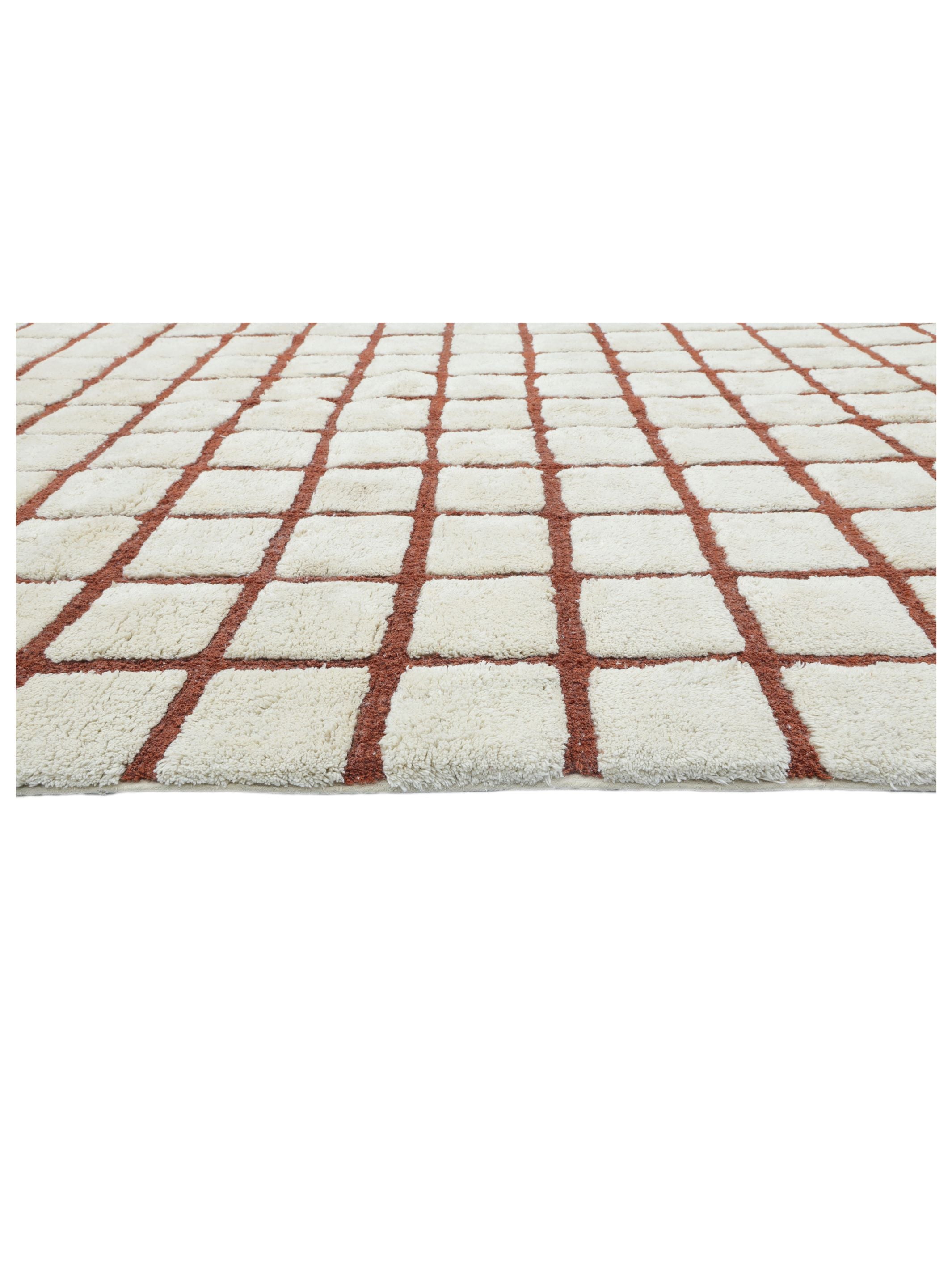 Grid Rug - Rust