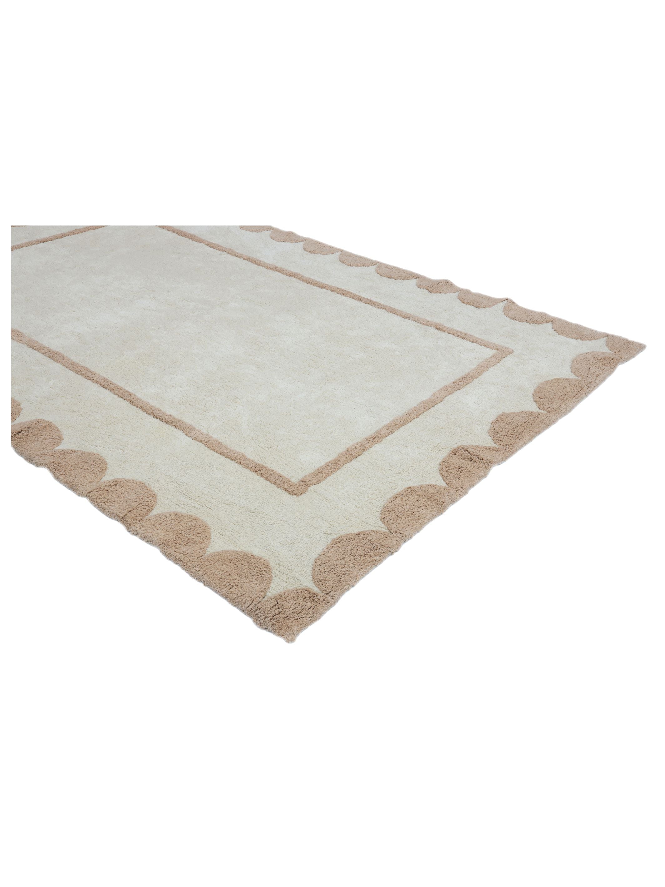 Scallop Rug - Dusty Coral