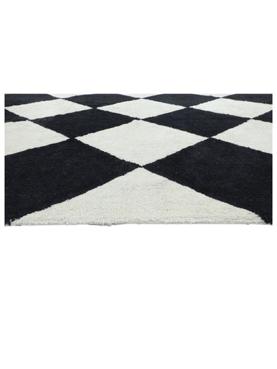 Black Checker Rug