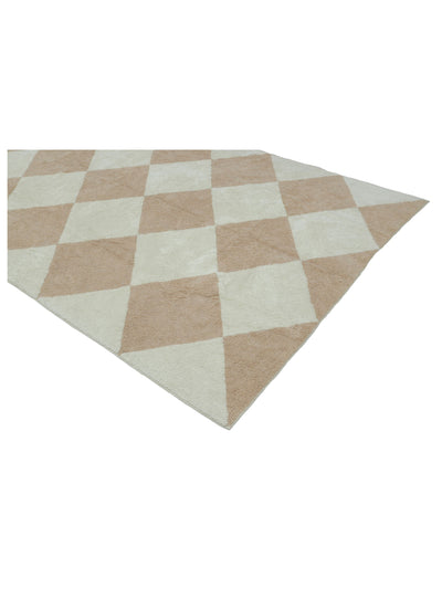 Dusty Coral Checker Rug