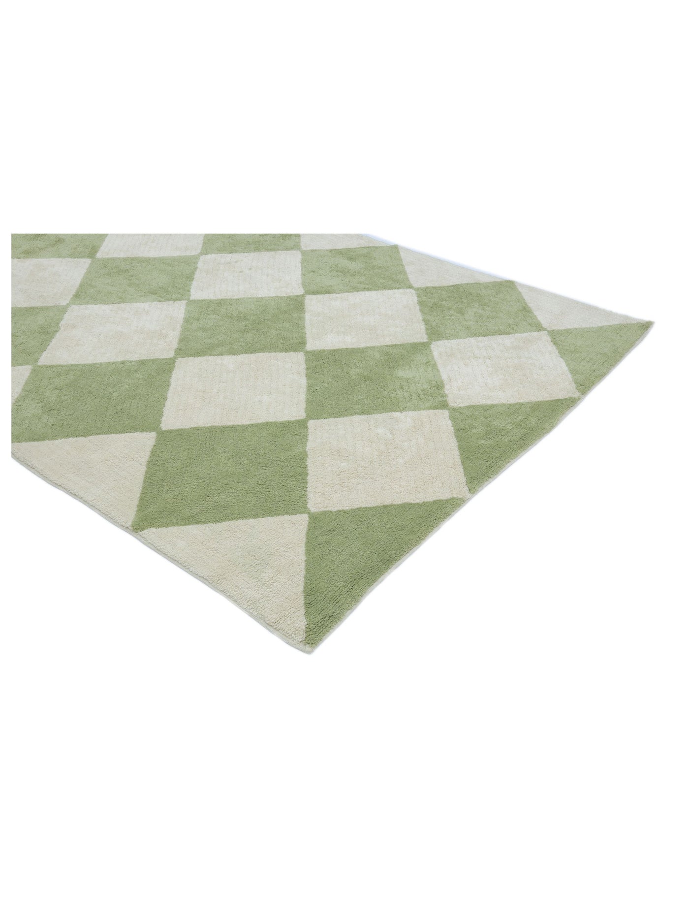 Sage Green Checker Rug