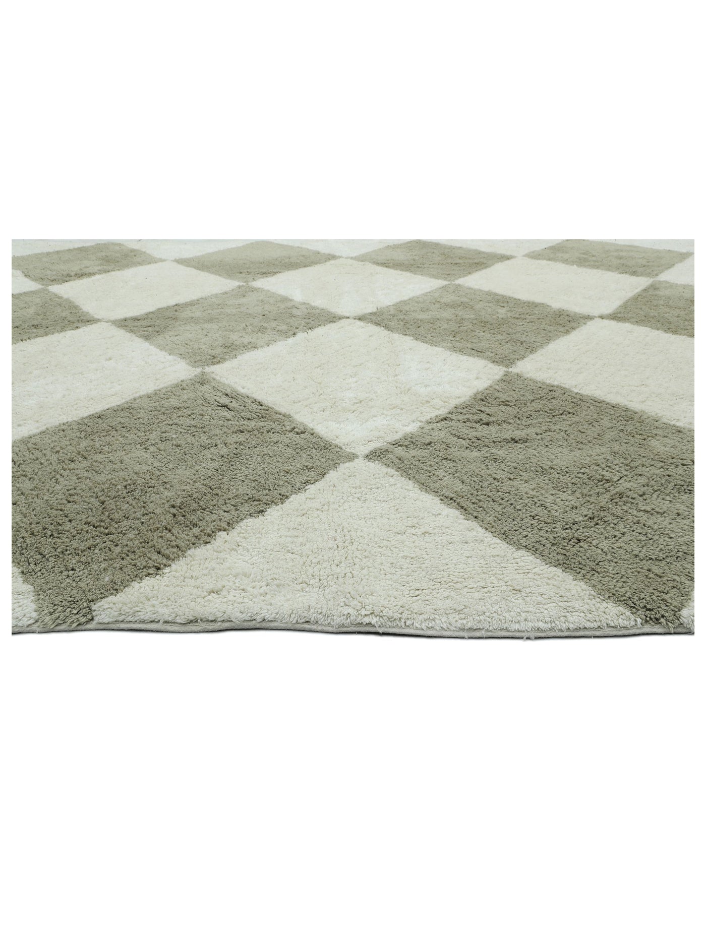 Taupe Checker Rug