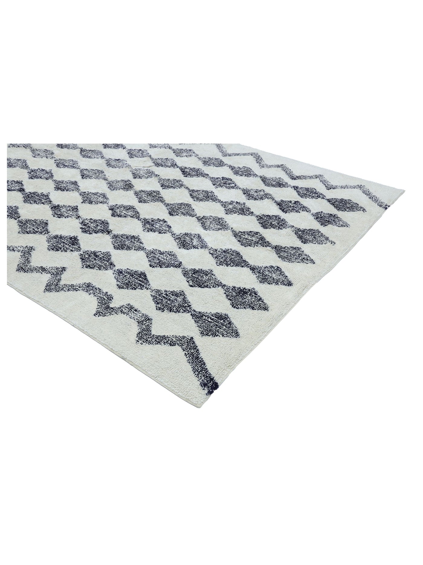 Dark Blue Diamond Rug