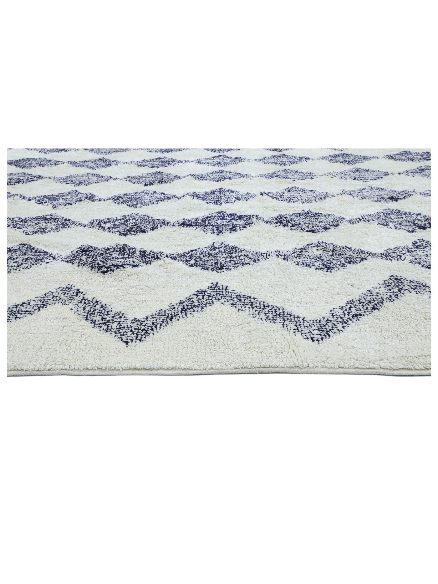 Dark Blue Diamond Rug