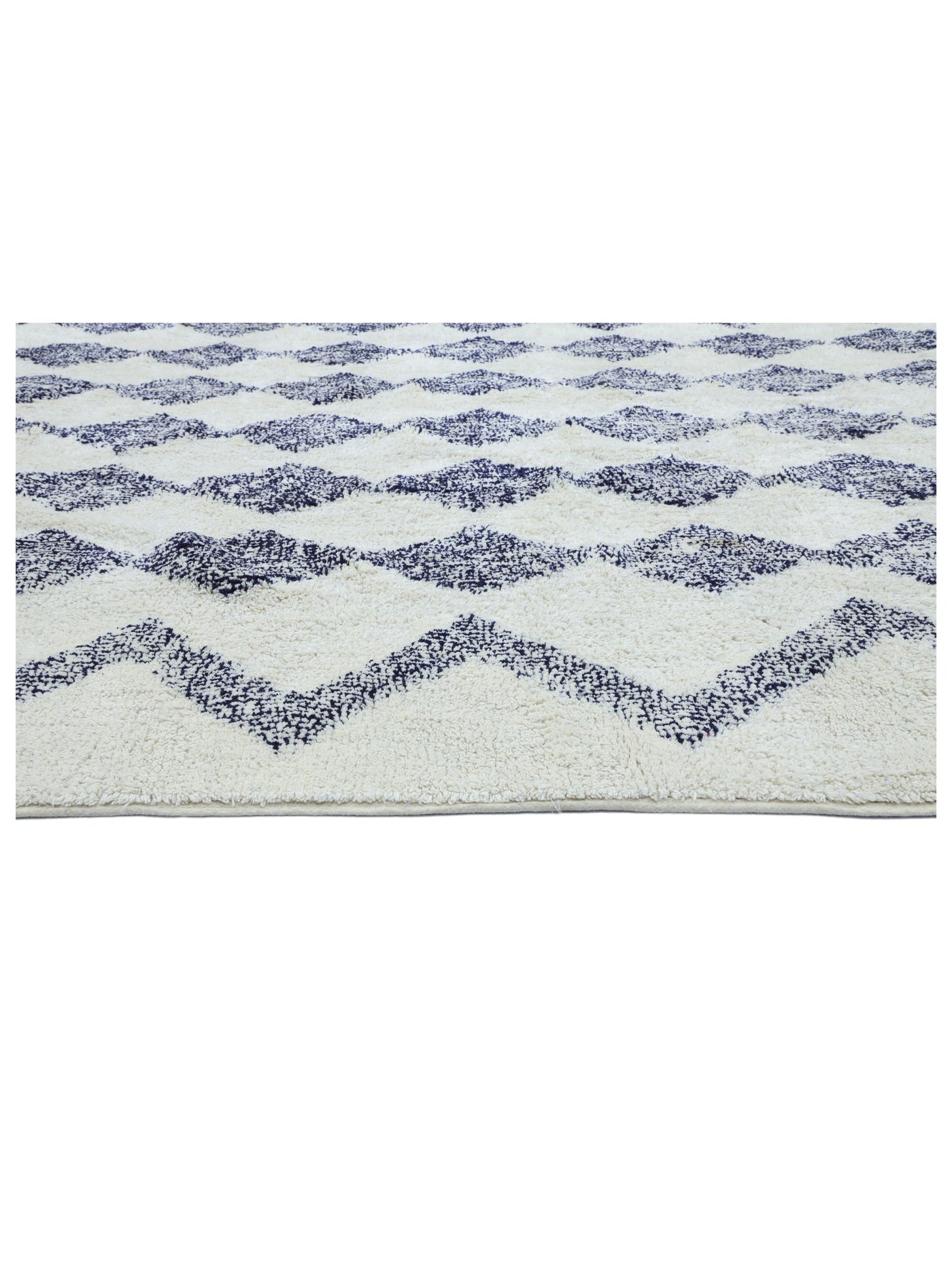 Dark Blue Diamond Rug LAST PIECE - 160x230cm