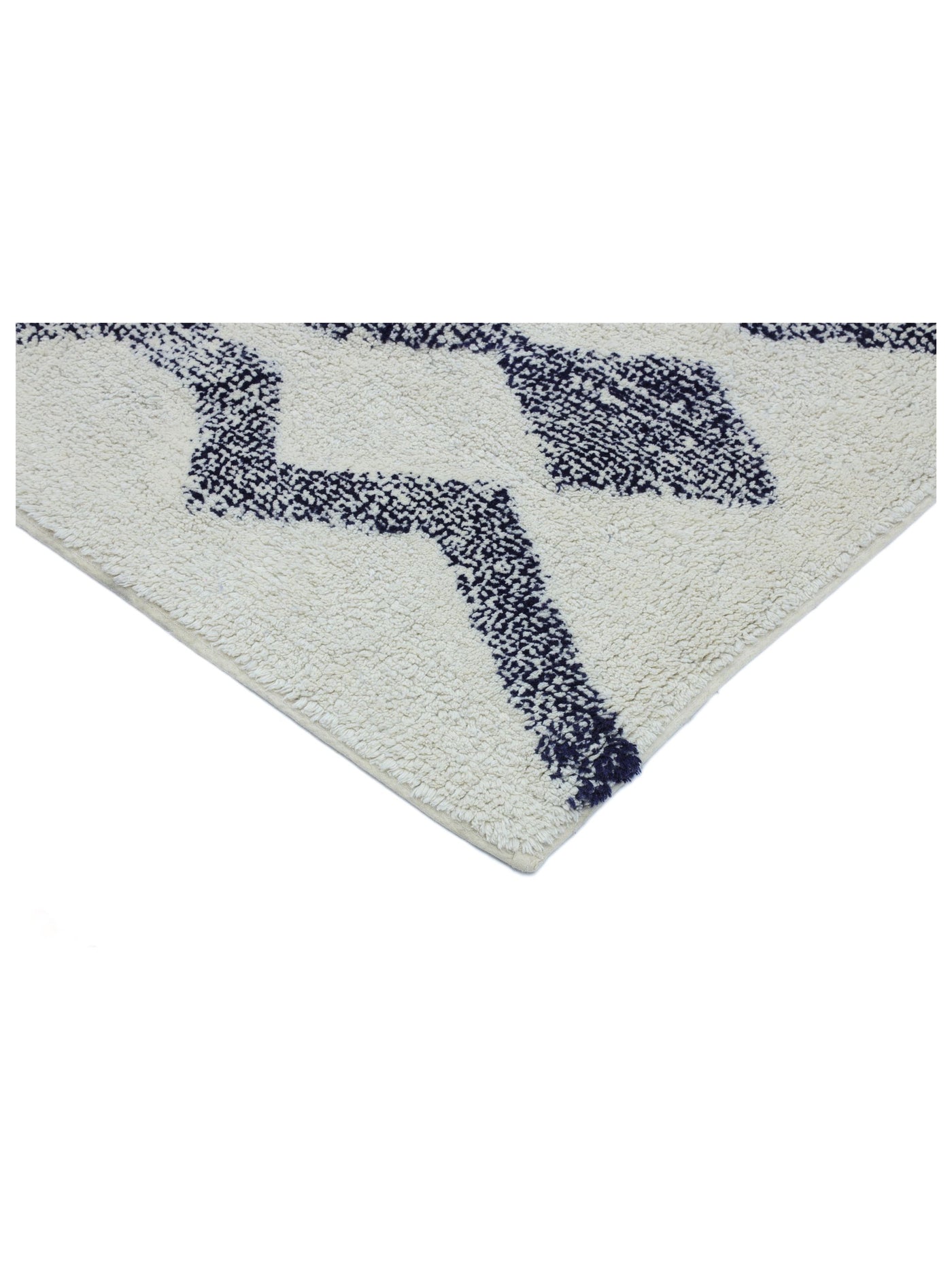 Dark Blue Diamond Rug