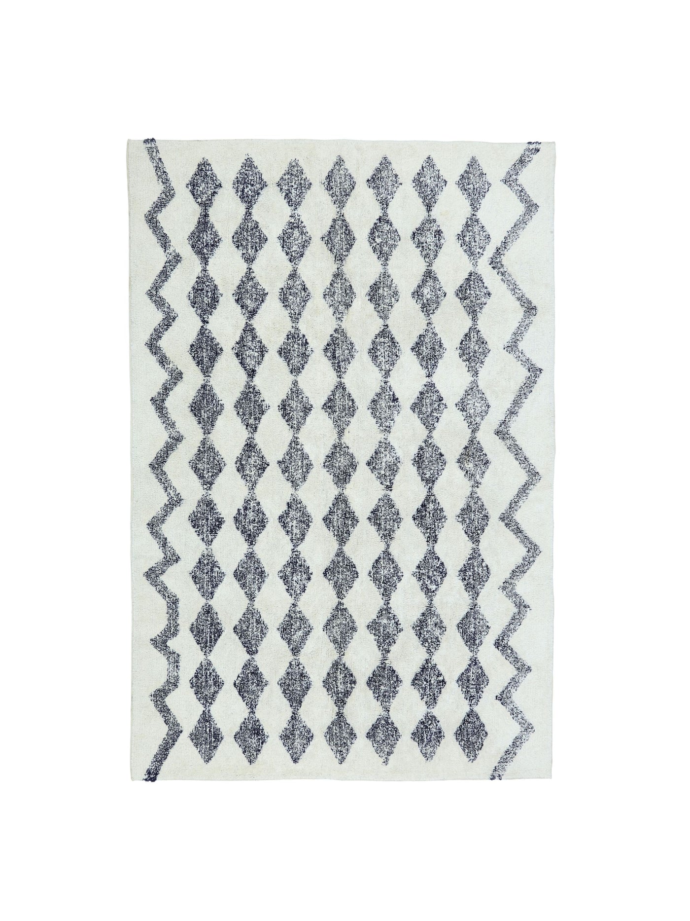 Dark Blue Diamond Rug LAST PIECE - 160x230cm