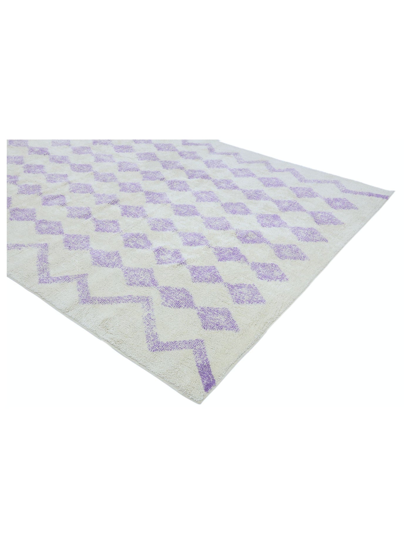 Lavender Purple Diamond Rug