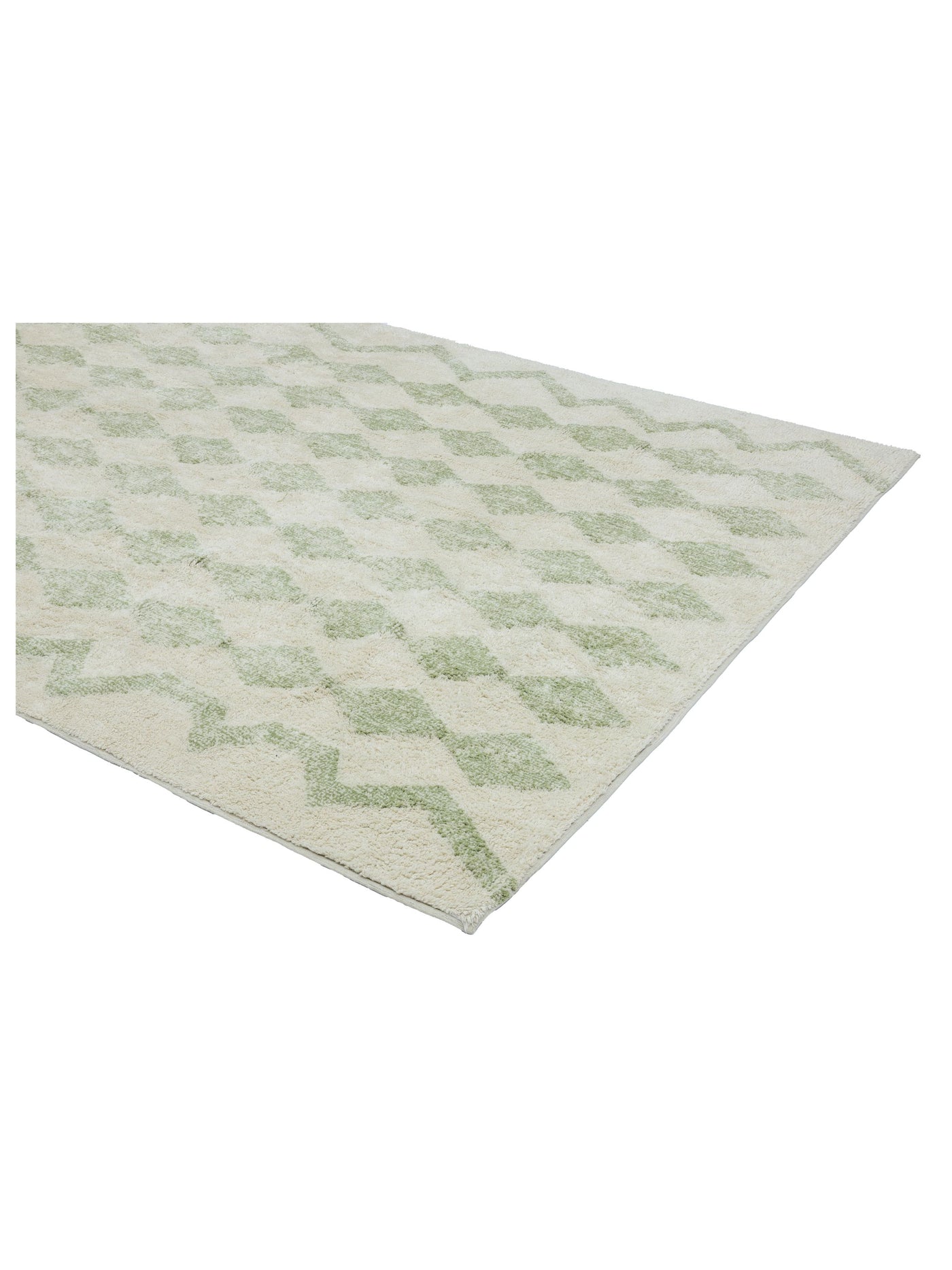 Sage Green Diamond Rug