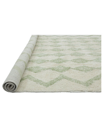 Sage Green Diamond Rug