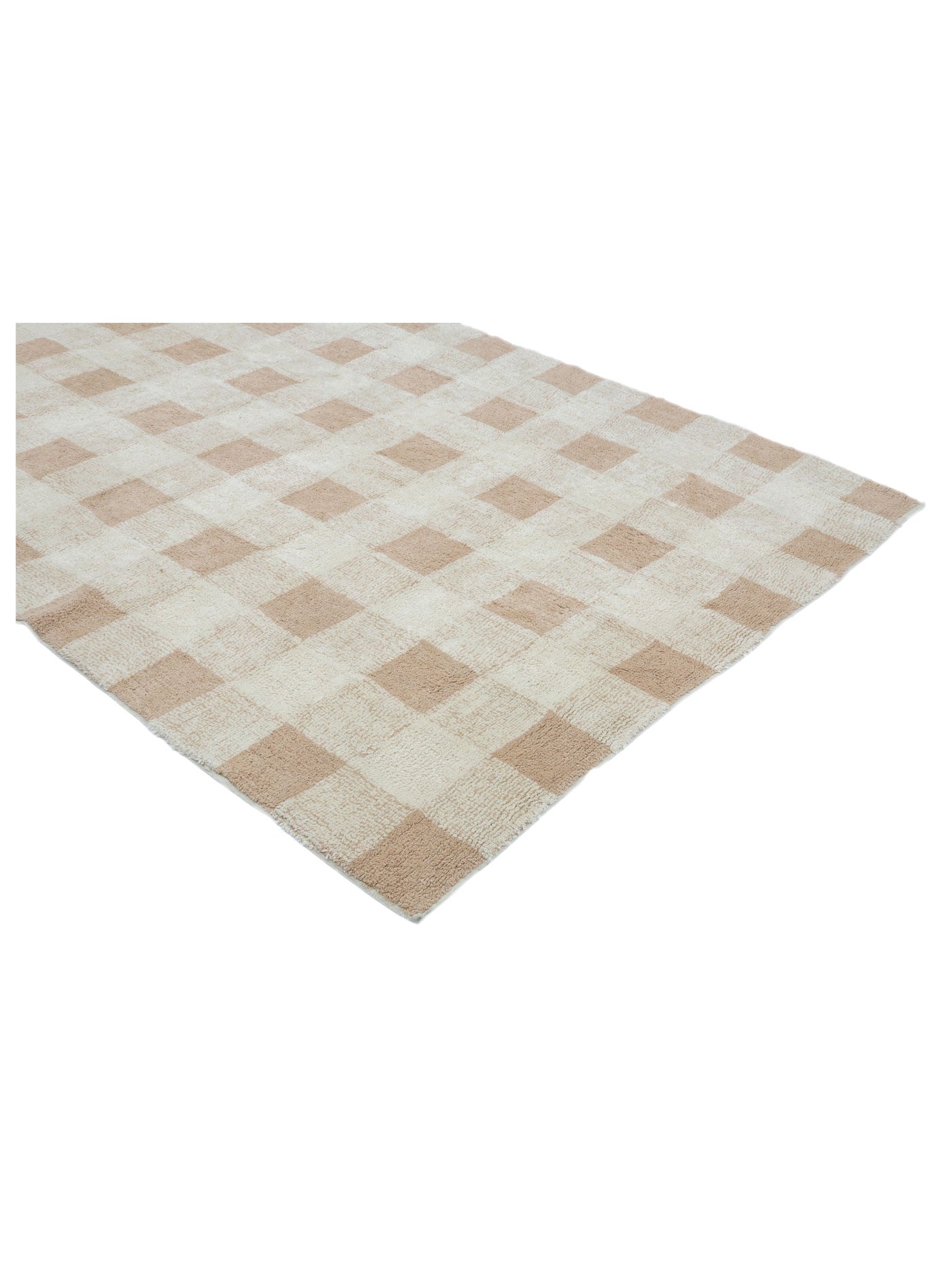 Dusty Coral Gingham Rug