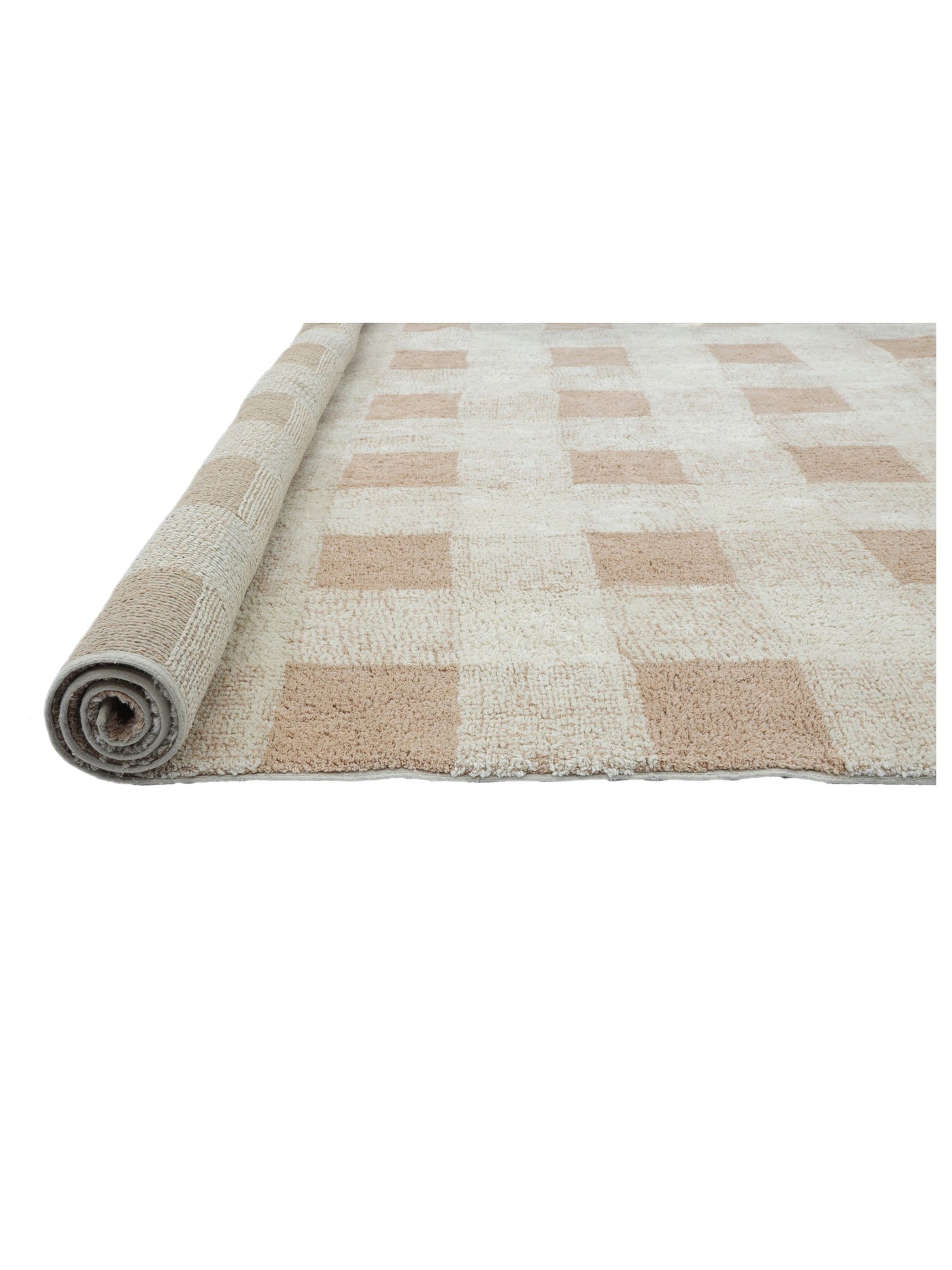 Dusty Coral Gingham Rug