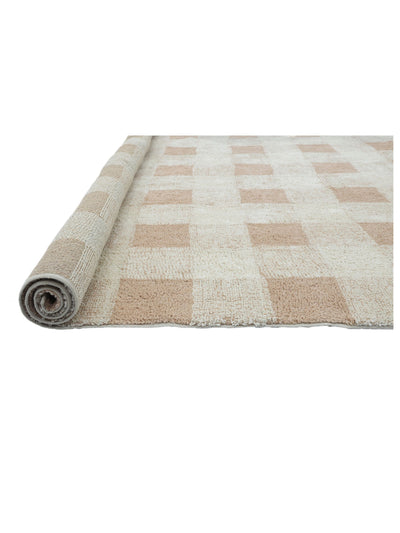 Dusty Coral Gingham Rug