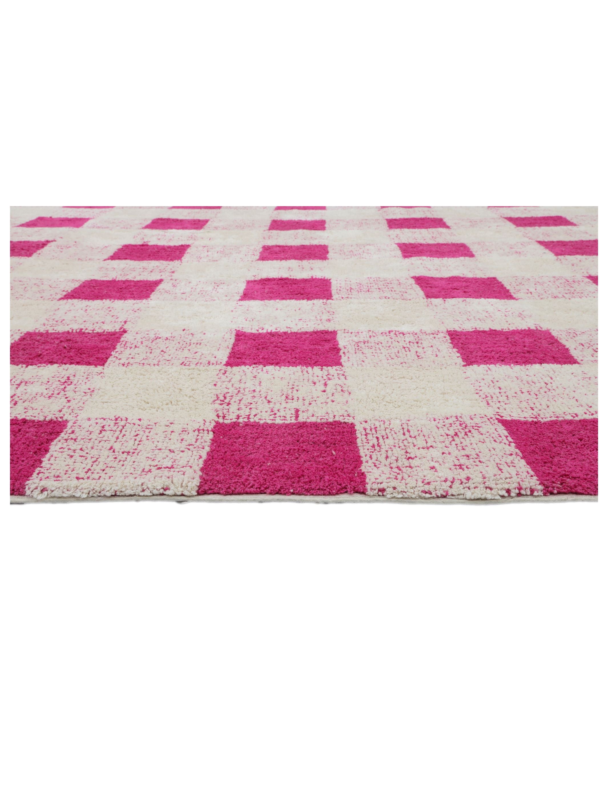 Hot Pink Gingham Rug LAST PIECE - 160x230cm