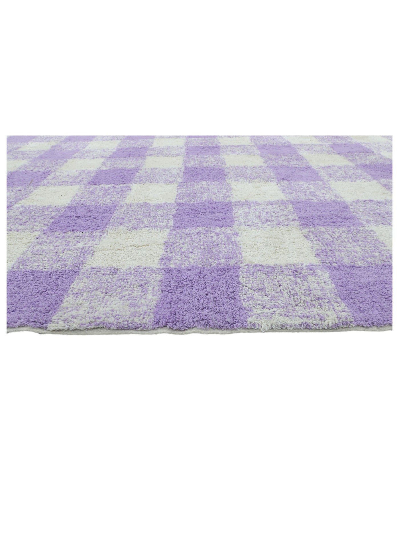 Lavender Purple Gingham Rug