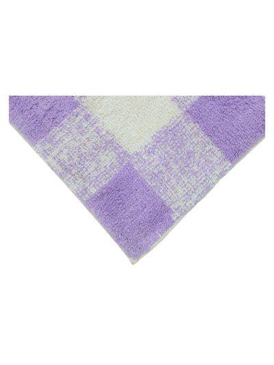 Lavender Purple Gingham Rug