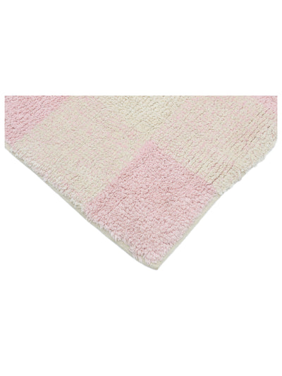 Soft Pink Gingham Rug