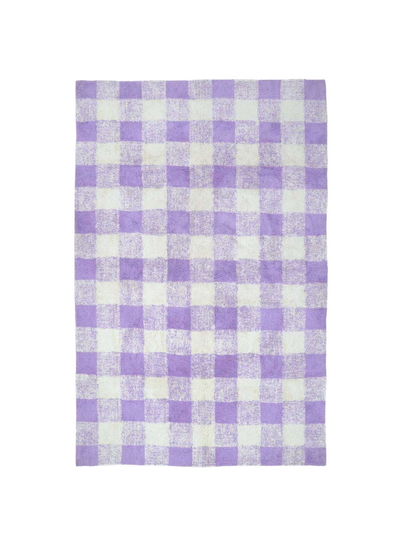 Lavender Purple Gingham Rug