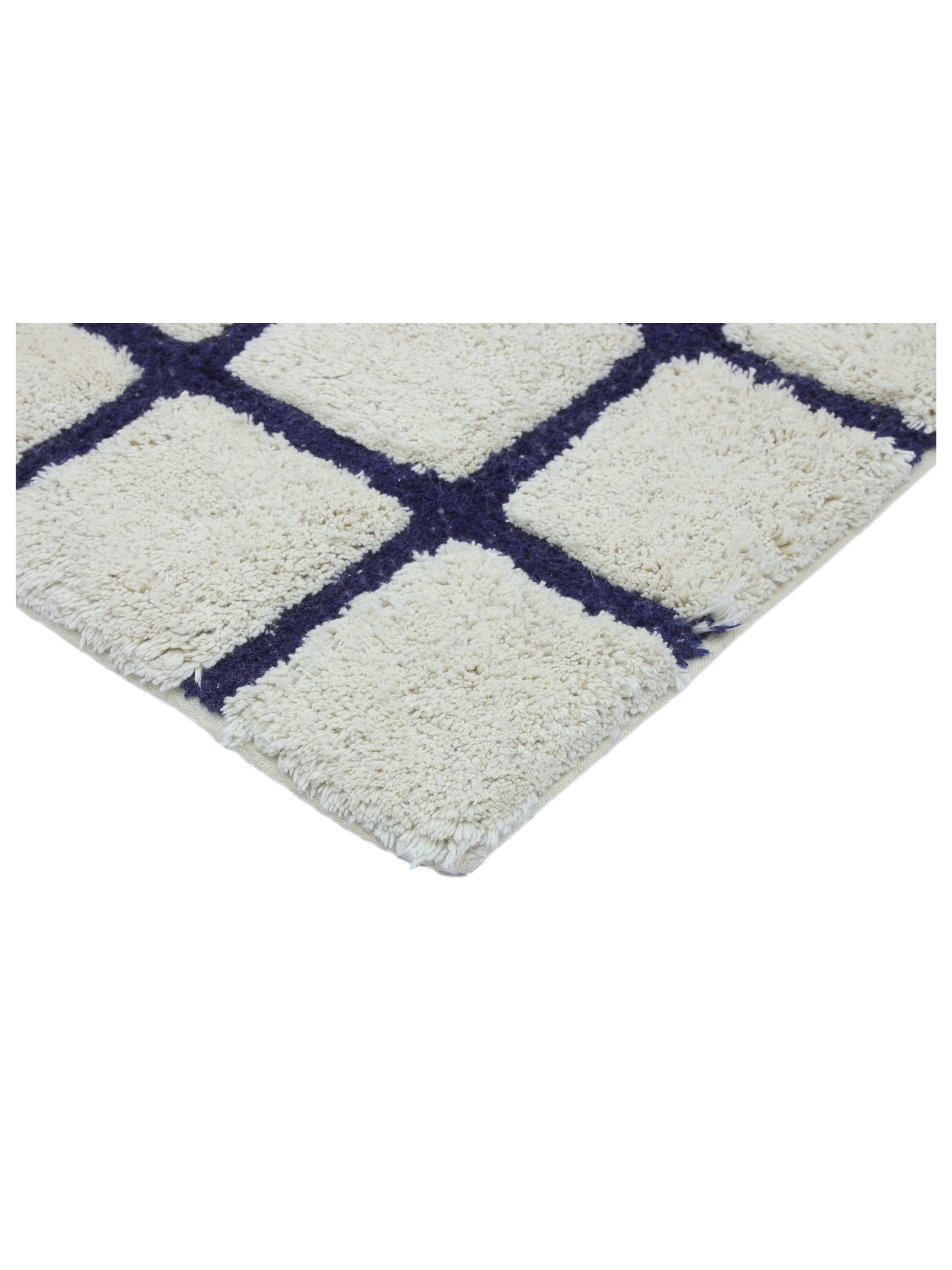 Dark Blue Grid Rug LAST PIECE - 160x230cm