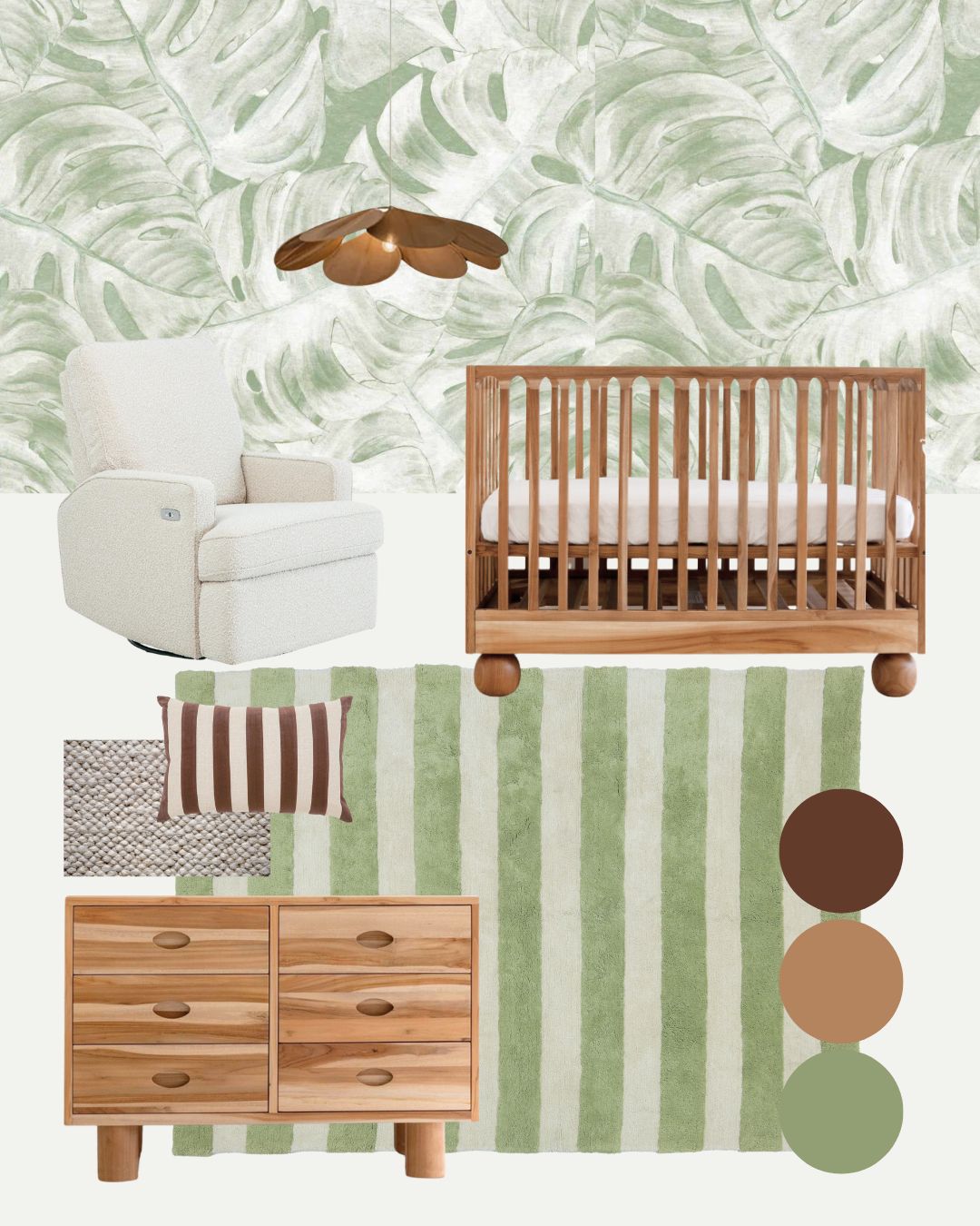 Sage Green Stripe Rug