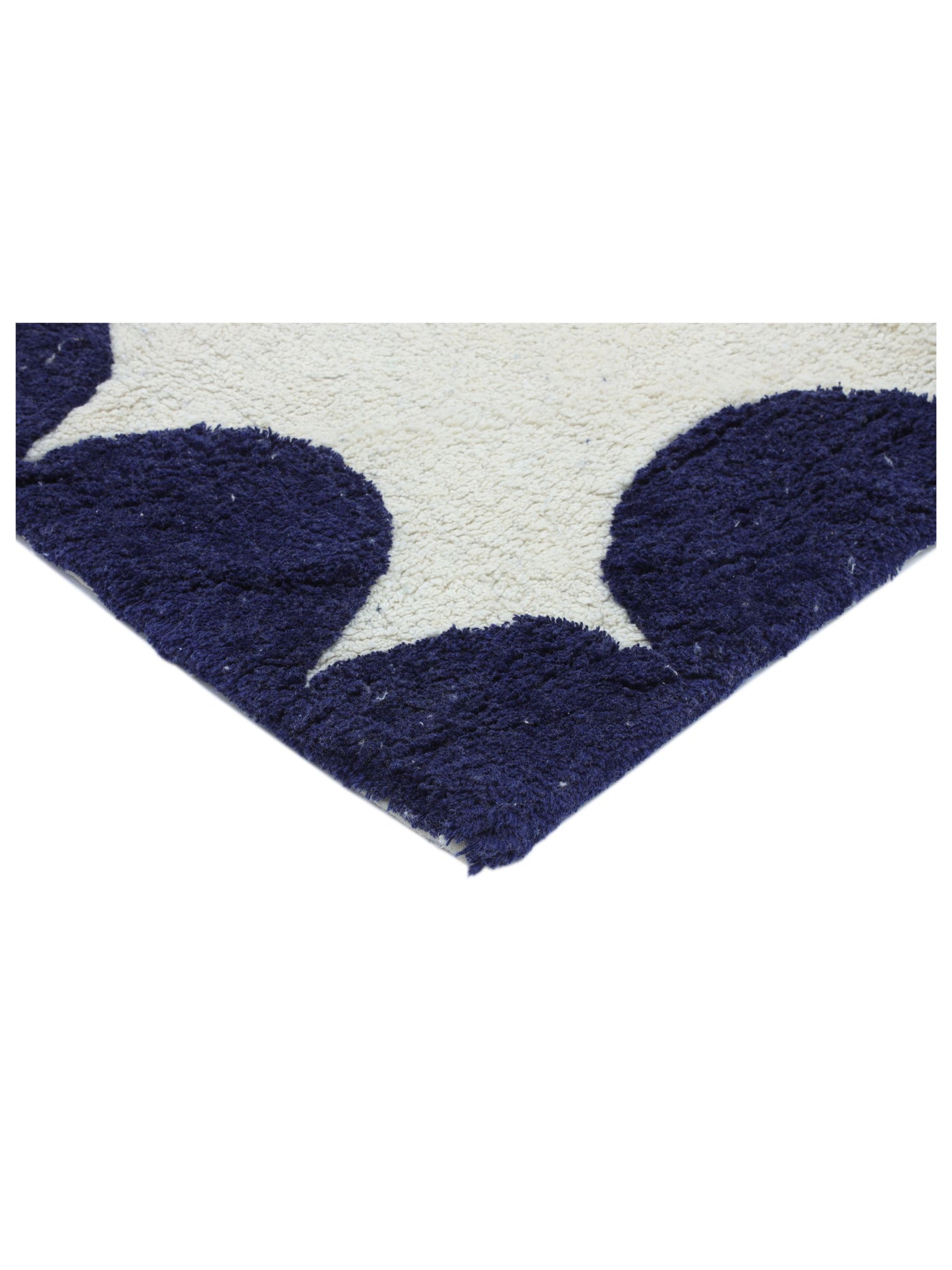 Dark Blue Scallop Rug LAST PIECE - 160x230cm