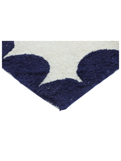 Dark Blue Scallop Rug LAST PIECE - 160x230cm