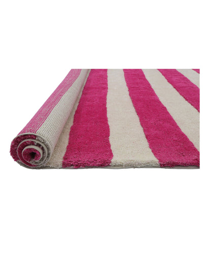 Hot Pink Stripe Rug