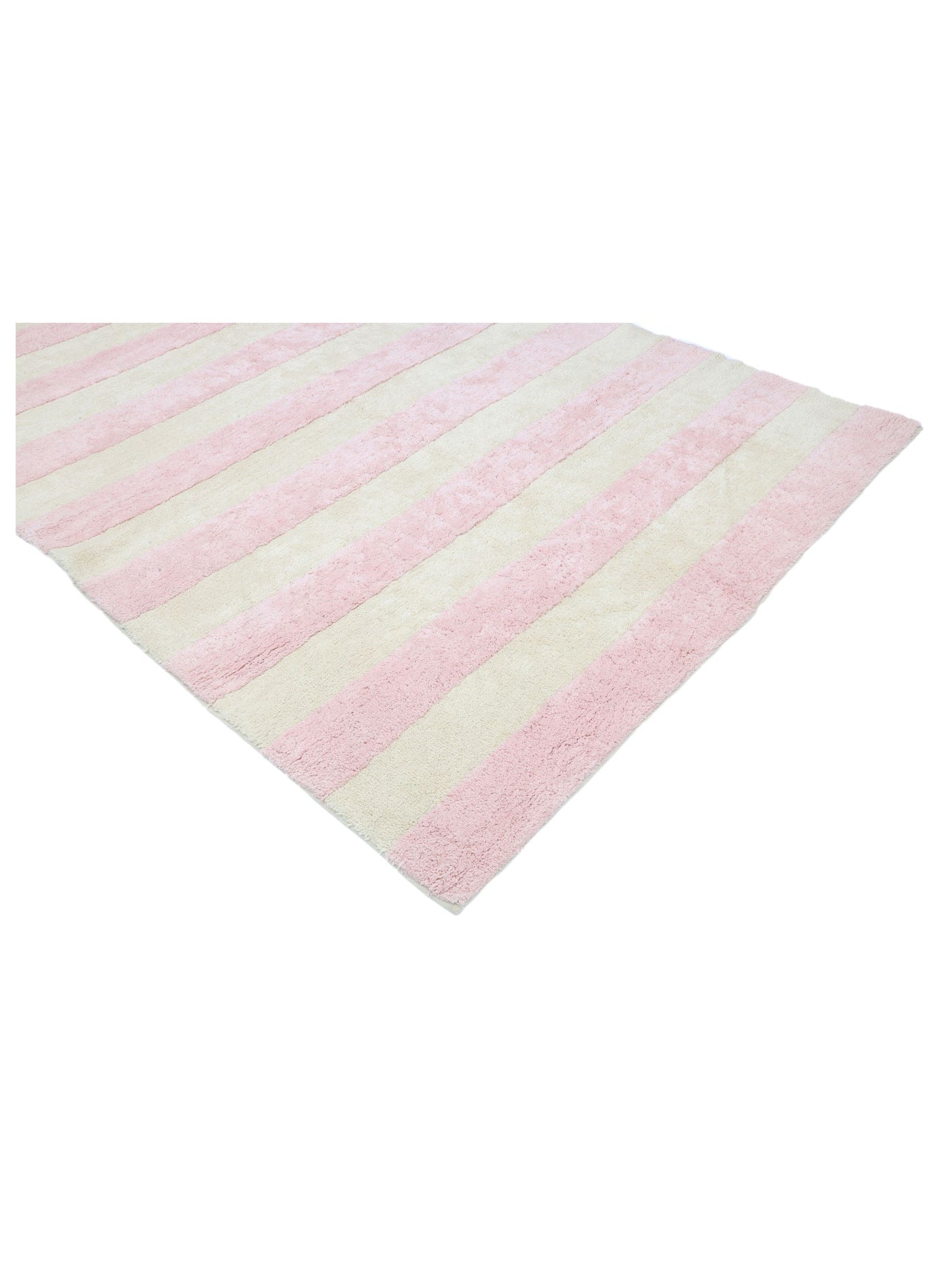 Soft Pink Stripe Rug