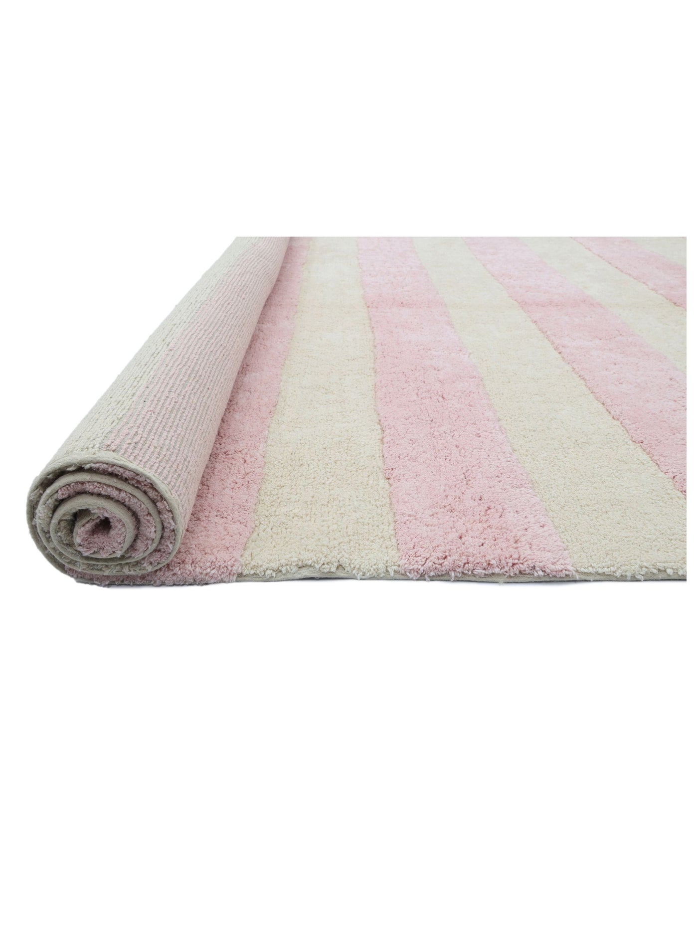 Soft Pink Stripe Rug