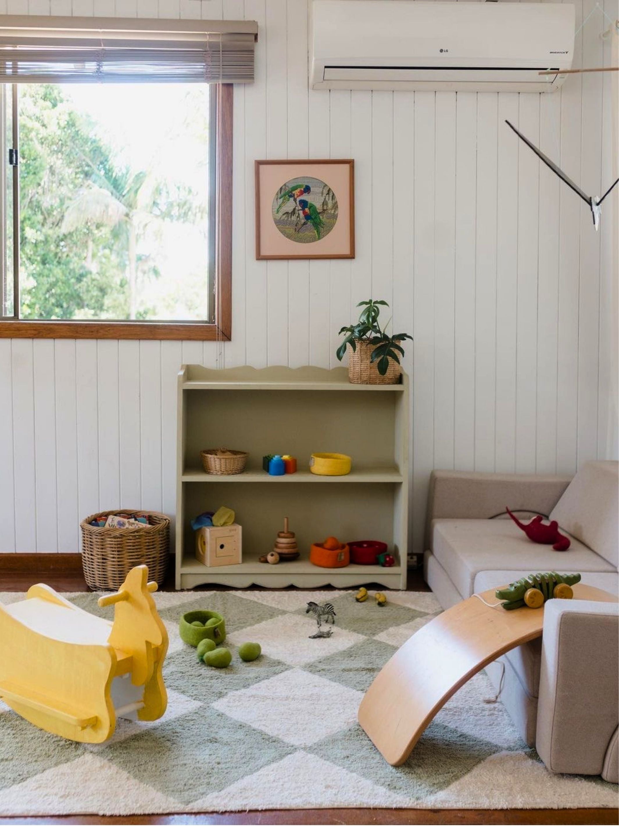 Checker Rug - Sage